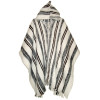 Huayna Stripped Poncho with hood - Pure Wool