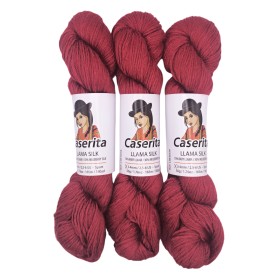 Red - Baby Llama and Silk - 50 gr./ 180 yd.