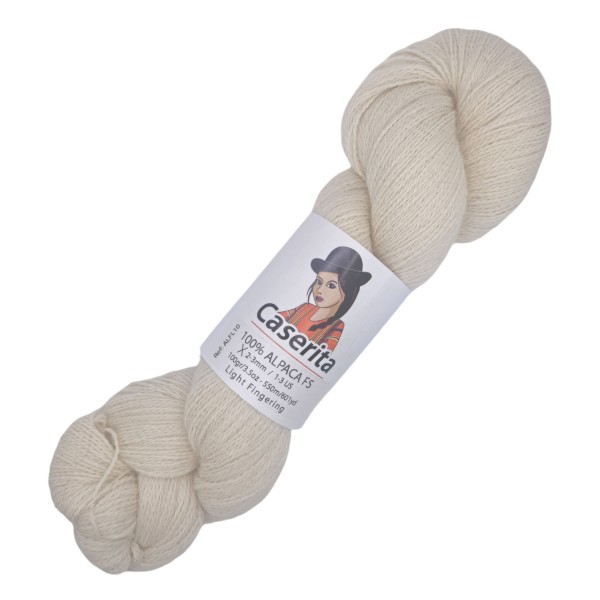 Raw White - 100% Alpaca FS - 100 gr./ 601 yd.